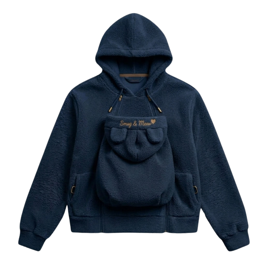 Sweat porte-bébé en polaire avec poche kangourou Snug & Mue